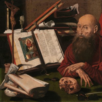 San Girolamo nel suo studio da Marinus van Reymerswale (attributed to)