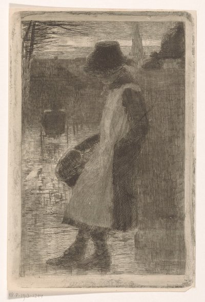 Ragazza per strada da Marinus van der Maarel