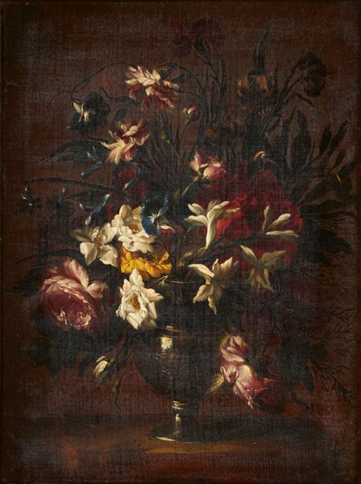 Natura morta di fiori in un vaso di vetro da Mario (attr.to) Nuzzi