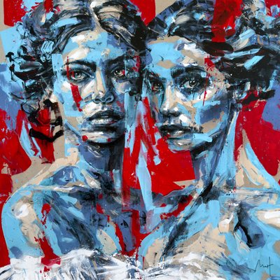 Bolshoi n. 2, 2024 (acrilico e olio su tela rovesciata) da Mario Henrique