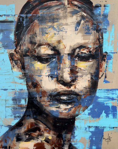 Reverie, 2023 (acrilico e olio su tela rovesciata) da Mario Henrique