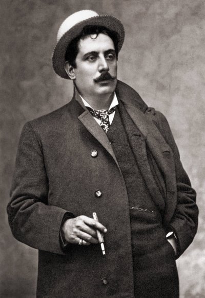 Ritratto del compositore Giacomo Puccini (1858-1924) da Mario Nunes Vais