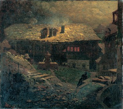 Notturno tra i caseggiati da Mario de Maria