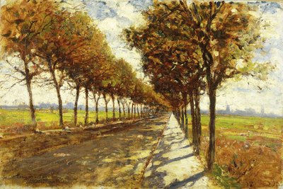 Viale alberato a Brema, 1912 da Mario de Maria