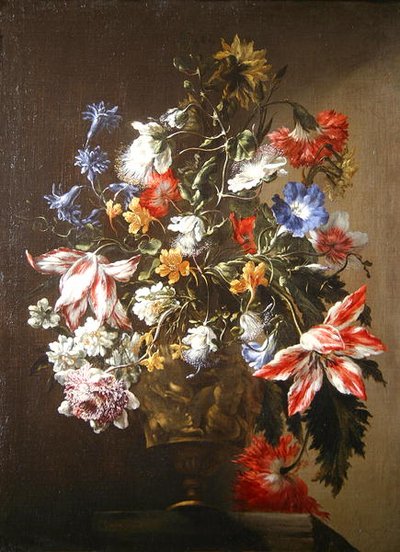 Natura morta di fiori in un vaso da Mario dei  Fiori
