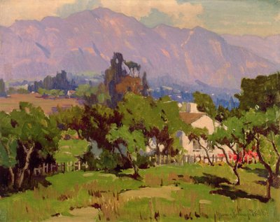 Paesaggio della California meridionale (olio su tela) da Marion Kavanagh Wachtel