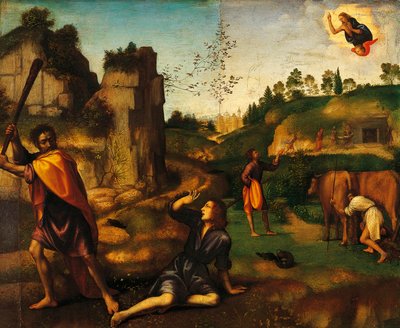 Caino uccide Abele da Mariotto Albertinelli