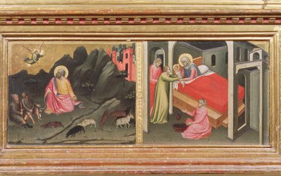 Madonna col Bambino e Santi, dettaglio della predella che raffigura l