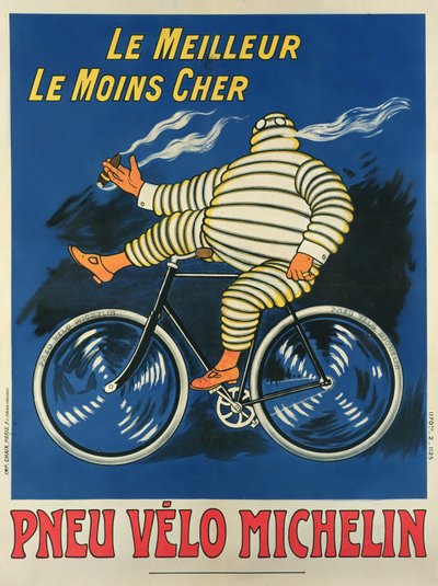 Poster pubblicitario dei pneumatici Michelin, stampato da Chaix, Parigi da Marius (1867 1946) Rossillon