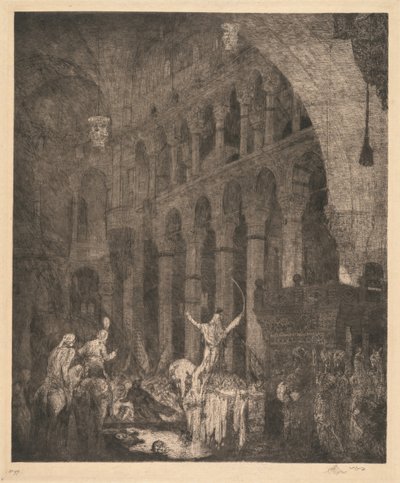 Maometto II nella Aye Sophia da Marius Alexander Jacques Bauer