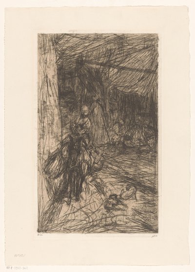 Ragazzo su un asino da Marius Bauer (signed by artist)