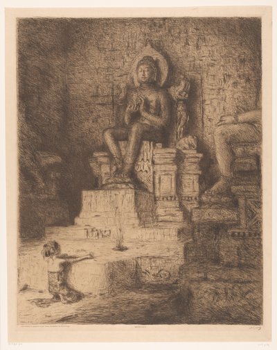 Mendoet (Omaggio indiano per il 25° anniversario di matrimonio di Sua Maestà la Regina) da Marius Bauer (signed by artist)