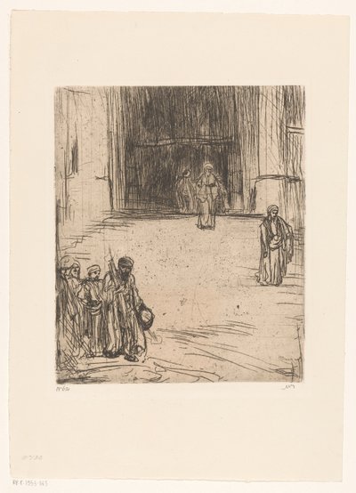 Moschea a Costantinopoli da Marius Bauer (signed by artist)