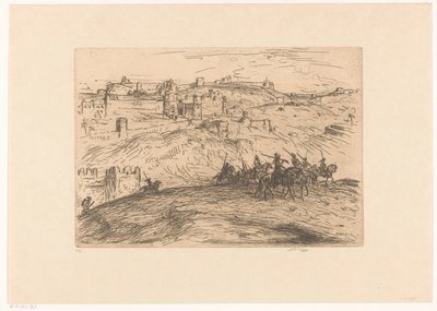 Cavalieri su una collina da Marius Bauer (signed by artist)