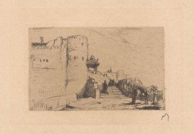 Muri del tempio a Palitana da Marius Bauer (signed by artist)