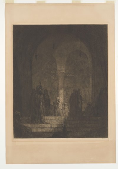 Vestibolo di una moschea da Marius Bauer (signed by artist)