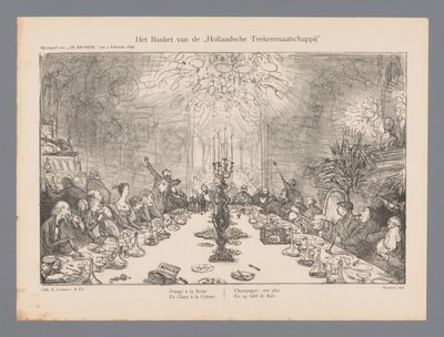 Il Banchetto della Società di Disegno Olandese da Marius Bauer