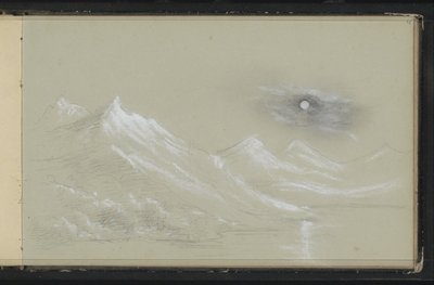 Paesaggio con cime innevate da Marius Bauer