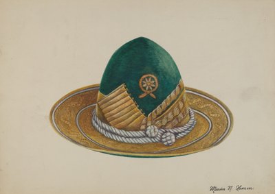Sud-ovest spagnolo: Cappello, c. 1937 da Marius Hansen