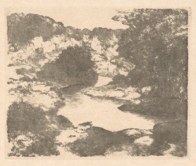 Paesaggio collinare con fiume da Marius Holleman