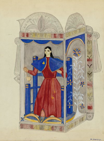 Nicho di latta con Santo Nino, c. 1937 da Marjery Parish