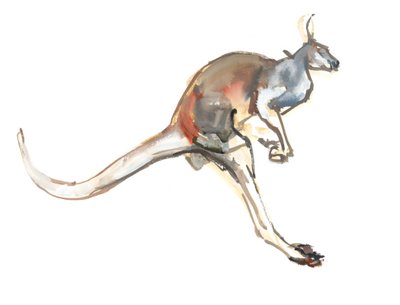 Boing, (Canguro Rosso), 2012 da Mark Adlington