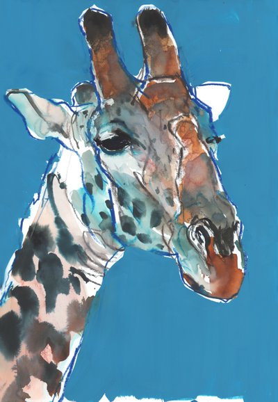 Giraffa Masai maschio, 2018 da Mark Adlington