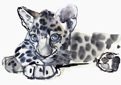 Spotty (cucciolo di leopardo arabo), 2008 da Mark Adlington