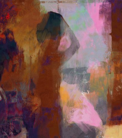 Ragazza alla finestra (tecnica mista) da Mark Gordon