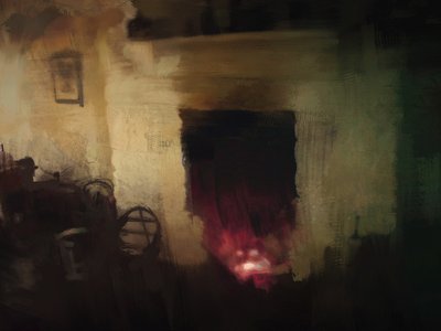 serie irish cottage - camino (tecnica mista) da Mark Gordon