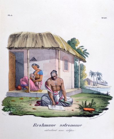 Astronomo Brahmino, calcolando l
