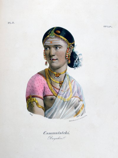 Ballerina bayadere, 1828 da Marlet et Cie
