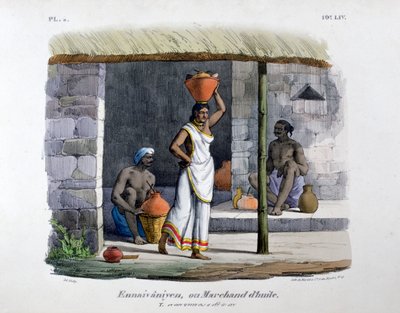 Mercante di olio, 1828 da Marlet et Cie