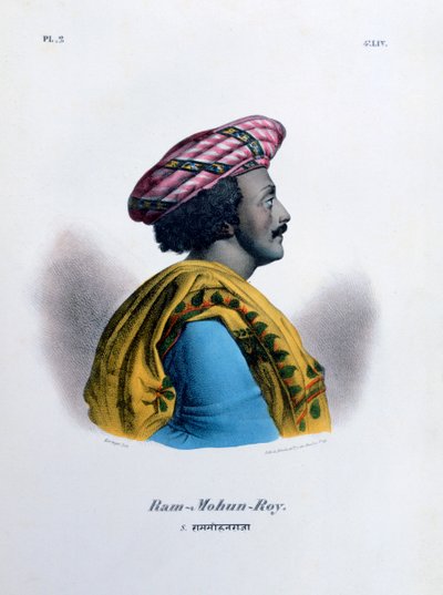 Ram Mohan Roy, fondatore del Brahmo Samaj, 1828 da Marlet et Cie