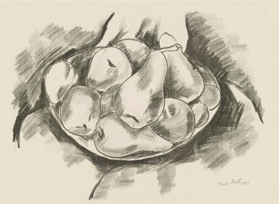 Piatto di mele e pere da Marsden Hartley