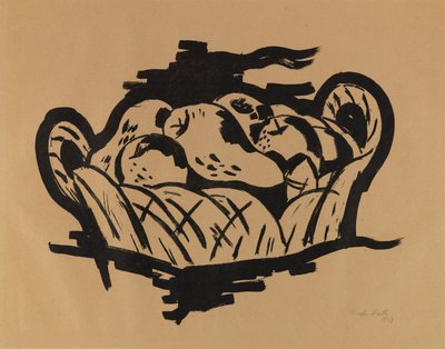 Pera in cestino da Marsden Hartley