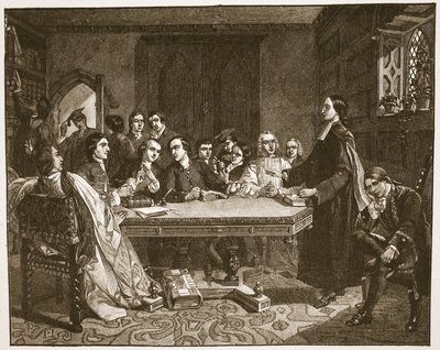 John Wesley e i suoi amici a Oxford, illustrazione da 