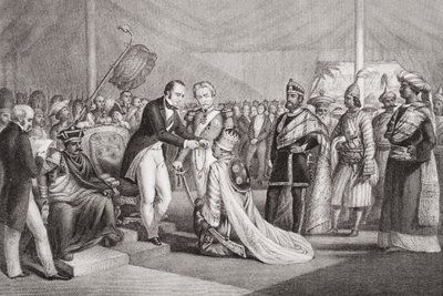 Grande Durbar a Cawnpore dopo la Soppressione della Rivolta dei Sepoy, 1858, da 