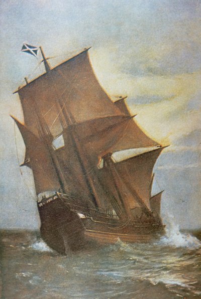 La Mayflower trasporta i Padri Pellegrini attraverso l