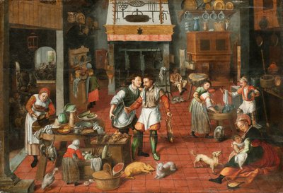 Interno di cucina da Marten van Cleve the Elder