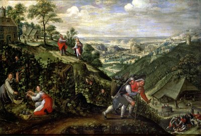 Ottobre: parabola dei cattivi vignaioli, c.1580-90 da Marten van Valckenborch
