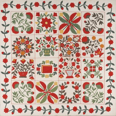 "Album Quilt", Baltimora, Maryland, c.1861 da Martha E. Keech