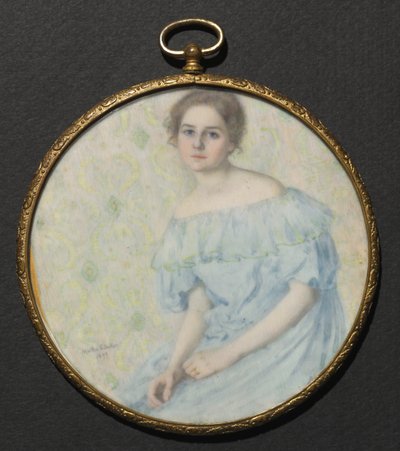 Il vestito blu Ritratto di Ethel Coe, 1899 da Martha S. Baker