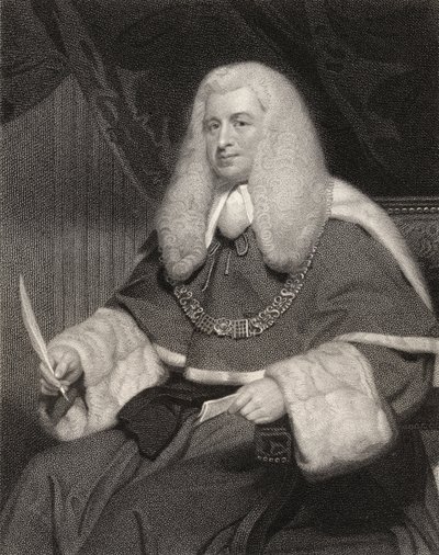 Lord Lloyd Kenyon, inciso da William Holl (1807-71) da 