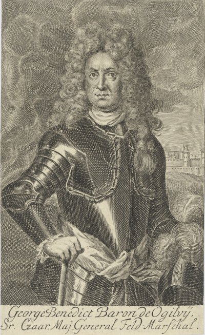 Georg Benedikt Freiherr von Ogilvy, Barone Ogilvy de Muirtown 1651-1710, 1705 da Martin Bernigeroth