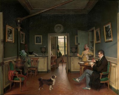 Interno di una sala da pranzo da Martin Drölling