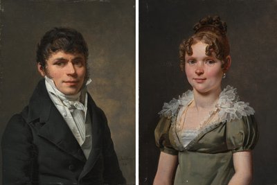 Nicolas Louis Faret e Madame Nicolas Louis Faret da Martin Drölling
