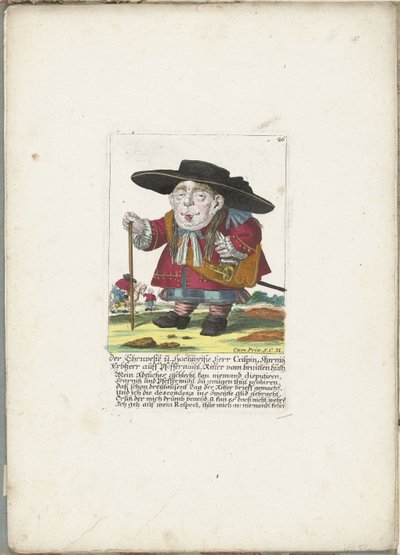 Il nano Crispin Skarnitz, ca. 1710 da Martin Engelbrecht (attributed to)