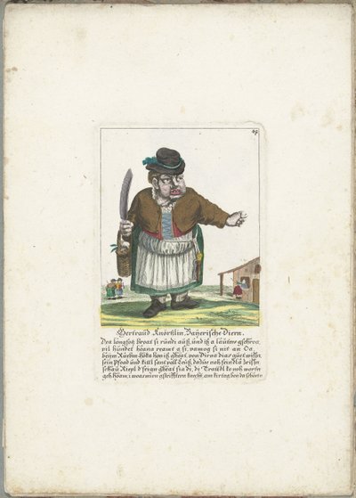 La nana Gertraud Knörtzlin, ca. 1710 da Martin Engelbrecht (attributed to)