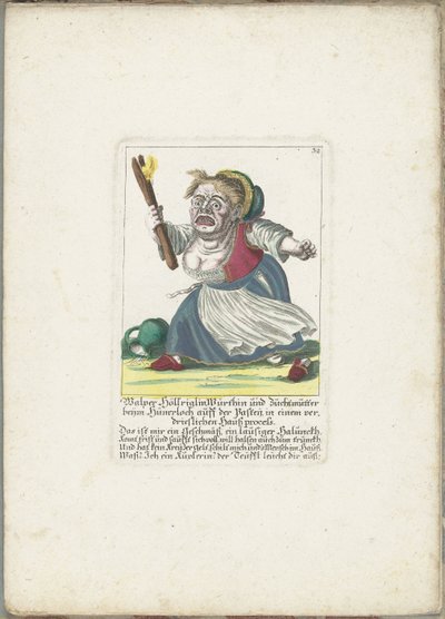 La nana Malper Höllriglin come locandiera, ca. 1710 da Martin Engelbrecht (attributed to)